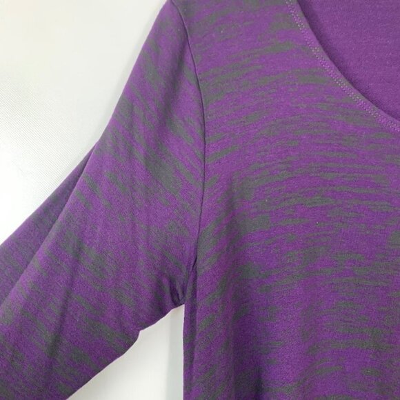 Bryn Walker Chester tunic top Purple Space Dye lagenlook Size S Oversized - Picture 6 of 8